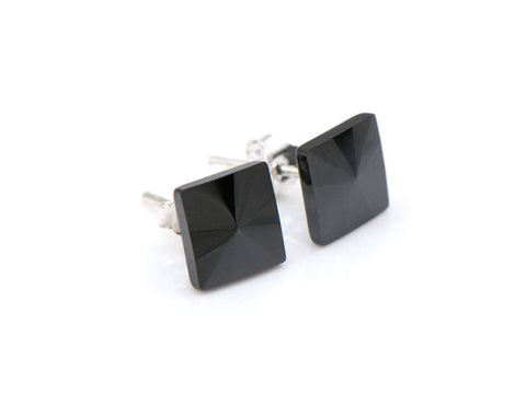 Black Cubic Earrings